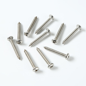 Tornillos Autorroscantes de Cabeza Plana de Acero Inoxidable 304 Yuntian, Niquelados, GBT 845 Grado A, Fijaciones Industriales - Product Image 1