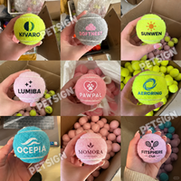 Balle de tennis personnalisée avec logo, qui couine et rebondit, pour l'entraînement des chiens, jouet interactif à mâcher pour animaux de compagnie