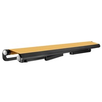 Auvent rétractable électrique LED personnalisable bâche télescopique de grande taille avec cadre en aluminium pour l'entrée de la porte