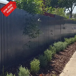 Современный дизайн открытый забор легко установить уединенный Дом Сад здание алюминиевый забор