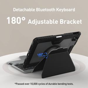 เคสแท็บเล็ตพร้อมคีย์บอร์ดแม่เหล็กแบบถอดได้ <span class=keywords><strong>Nillkin</strong></span> 7 สี พร้อมไฟแบ็คไลท์ แทร็คแพด คีย์บอร์ดหนัง สำหรับ <span class=keywords><strong>iPad</strong></span> 10.9 นิ้ว <span class=keywords><strong>iPad</strong></span> <span class=keywords><strong>Air</strong></span> <span class=keywords><strong>4</strong></span>/5 - Product Image 3