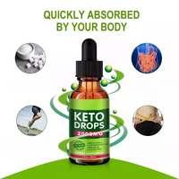 OEM Private Label Pure Liquid Keto Drops Exogenous Ketones Burner Keto Drops pour hommes et femmes