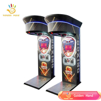 Machine de boxe d'arcade à monnayeur, robuste, en métal et plastique, avec fonction de puissance de frappe ultime, pour divertissement de rue