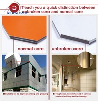 Máquina de corte compuesto de aluminio Alucobond Panel Sheet con alta resistencia a la corrosión y espesor personalizable