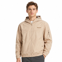 Veste bomber softshell imperméable pour homme YM Custom, avec fermeture éclair, coupe-vent d'automne pour la randonnée et le camping