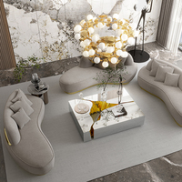 Table d'entrée de luxe italienne 0A Table basse carrée moderne avec épissure, design simple et personnalisé en acier inoxydable avec peinture en métal