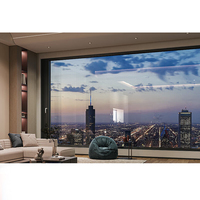 Ventana Abatible Vertical Comercial, Exterior, Insonorizada, de Aleación de Aluminio, con Diseño Minimalista para Cocina y Baño de Villa