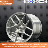 Jantes forgées IGUDE 19-22, ajustement décalé 5x112 5x120 5x130, finition brossée pour Porsche BMW Audi Mercedes