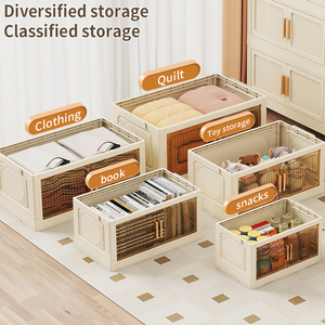 Wholesale New Design Plastic Storage Box Organizer Folding Multilayer Folding Storage Cabinet Wardrobes and <strong>Closets</strong> - Product Image 4