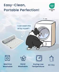 Kamp yürüyüş plaj yaz kullanımı için hafif katlanabilir köpek soğutma <span class=keywords><strong>mat</strong></span>ı taşınabilir makine yıkanabilir halindeyken köpekler serin tutar - Product Image 2