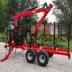 Grúa de madera para troncos pesados, cargador de grúa <span class=keywords><strong>forestal</strong></span> de madera, grúa modelo L para remolque de transitario de troncos - Product Image 1