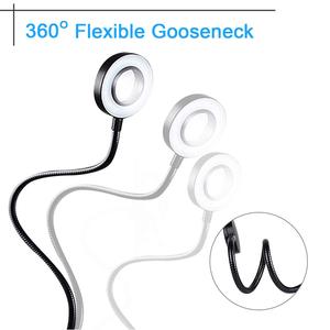 Tianmei 3.5 zoll 9cm Flexible <span class=keywords><strong>Live</strong></span> <span class=keywords><strong>Stream</strong></span> / Makeup Table Clip Style Selfie Ring Light Cell Phone Holder Stand - Product Image 6