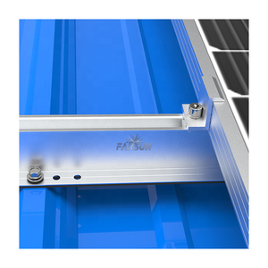 Sistema de Montaje Solar para Techos Metálicos Corrugados FarSun, Rieles Cortos para Estructura de Techo - Product Image 4
