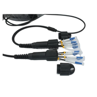 Lc Upc 4 fibres 500m câble optique d'alimentation à rouleaux avec fils d'acier 4 cœurs cordon de raccordement extérieur blindé Sm pour les événements de musique en direct Ftth