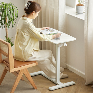<span class=keywords><strong>Table</strong></span> élévatrice de bureau d'<span class=keywords><strong>ordinateur</strong></span> portable mobile pliable blanc réglable pneumatique - Product Image 4