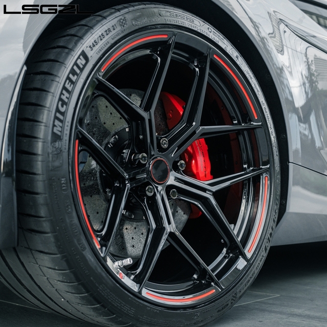 Custom Forged Monoblock Wheels 15 20 21 22 Inch Black Rim for BMW Luxury for Chevy Corvette C7 C8