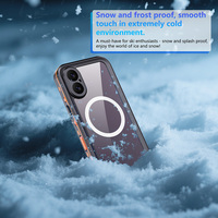 Coque de téléphone étanche REDPEPPER Classic DOT IP68 Standard Heavy Duty Orange/Noir/Bleu pour IPhone 17 avec protecteur intégré