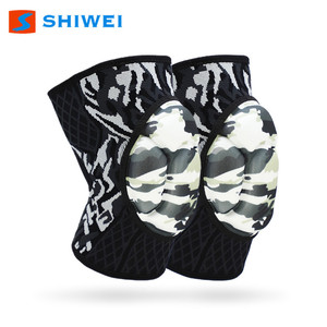 Genouillères Shiwei camouflage, éponge épaisse, absorption des chocs, pour danse, volley-ball, fitness, sports, unisexe - Product Image 4
