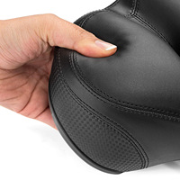 Siège de vélo en mousse à mémoire de forme haute densité selle de vélo rembourrée douce Double remplacement des balles en caoutchouc absorbant les chocs pour l'équitation confortable