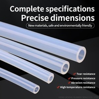 Tuyau en silicone transparent de qualité industrielle, résistant au vieillissement, haute température, flexible, extrudé, disponible en taille personnalisée