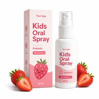 Spray buccal professionnel premium naturel doux et efficace pour enfants, à base de probiotiques et de soin à la fraise, pour le commerce international OEM