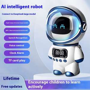 <span class=keywords><strong>Robot</strong></span> éducatif multifonctionnel intelligent en plastique, modèle astronaute, jouet sac à dosse avec Wi-Fi pour éclairage LED RGB et haut-parleur vocal IA - Product Image 5