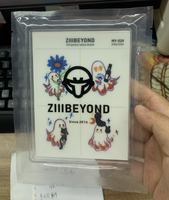 Stiker Tato Kering yang Dapat Disesuaikan 90*60mm Bahan PVC Teknologi Transfer Pres Tanpa Air Desain Teknologi Baru Warna Putih