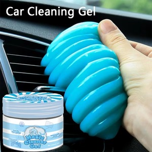 Huyo Car Cleaning Gel Soft Glue Round Air Outlet <b>Vacuum</b> Multi-function Keyboard Cleaning Dust Dirt Cleaner - Product Image 2