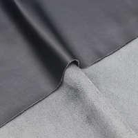 OEM PU 300GSM 100% Polyester Faux Cuir Tissu Vent et Cuir Synthétique Imperméable pour Femmes Manteau Canapé Sac Meubles