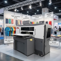 Nouvelle imprimante DTG Xmay entièrement automatique à double station pour t-shirts, encre pigmentée 9 couleurs, impression directe sur vêtement 50*70CM, système de refroidissement UV