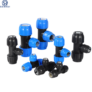 Werksanpassung Bewässerungs-Kompressionsverbinder 20-110mm PN16 Kupplung Winkelstück Gewinde <span class=keywords><strong>HDPE</strong></span> PE Rohrverbinder - Product Image 3