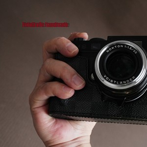 Housse de protection pour appareil photo <span class=keywords><strong>Leica</strong></span> M11/M10/M9/M8/Q3, en cuir véritable fait main à carreaux, design luxueux multifonctionnel - Product Image 4