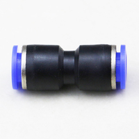 PU série 4mm 6mm 8mm 10mm 12mm 14mm 16mm pneumatique rapide droit à travers les connecteurs de tuyau raccord égal