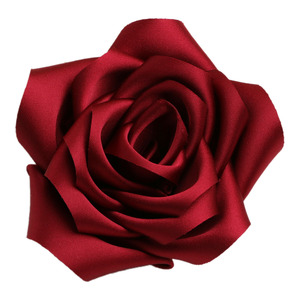 Satin 3D Rose Fabric Hair <b>Clip</b> Elegant DIY Handmade <b>Wedding</b> Accessory - Product Image 5