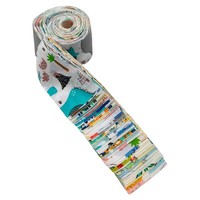 48 pièces de tissu Jelly Roll à motif dinosaure, tissu sergé en pur coton, tissu en coton fait main pour patchwork, vente en gros