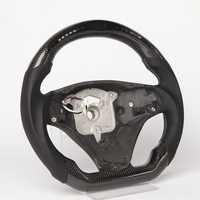 Volant en fibre de carbone véritable avec LED de couleur personnalisée, affichage de la vitesse et du régime moteur pour BMW 320i 335i E90 E91 E92 E93 M3 Série 3 3 Coupé Berline