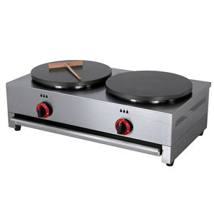 Machine à crêpes commerciale en acier inoxydable de 16 pouces, machine à crêpes au <span class=keywords><strong>gaz</strong></span>, double plaque, machine à crêpes au <span class=keywords><strong>gaz</strong></span> professionnelle - Product Image 1