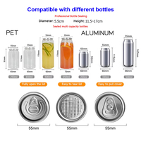 Machine de scellage automatique pour boîtes de conserve en acier inoxydable de style nouveau, avec différentes tailles, pour les magasins de thé au lait et de café
