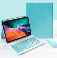 Étui clavier magnétique sans fil Bluetooth antichoc pour tablette Redmi 11 pouces et Redmi SE 8,7 pouces, avec couvercle rabattable en cuir