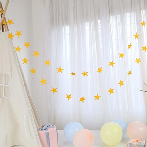 Guirnalda de estrellas de fieltro de primera calidad con diseño nuevo, tamaño y color personalizables, duradera y para uso en fiestas. - Product Image 6