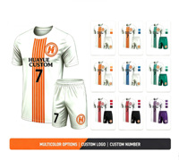 Maillot de football 100 % polyester le plus populaire, séchage rapide