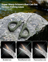 Ensemble d'outils de pêche portables professionnels en acier inoxydable pour l'extérieur, 10 pièces, couteau de pêche, ciseaux, dégorgeoir, pêche en eau salée