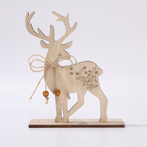 Cross-border exclusive supply of wooden DIY Christmas party family <b>dining</b> <b>table</b> decorations and <b>ornaments</b>; wooden handicrafts - Product Image 4