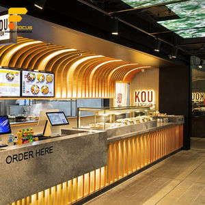 Thực phẩm quán cà phê quán cà phê thiết kế quầy bar bong bóng trà Máy Trạm nhà hàng thanh hiển thị đồ nội thất - Product Image 1