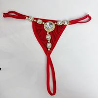 String sexy en velours avec strass, chaîne de corps réglable en forme de cœur avec cristaux, lingerie, bijoux de corps pour soirée plage