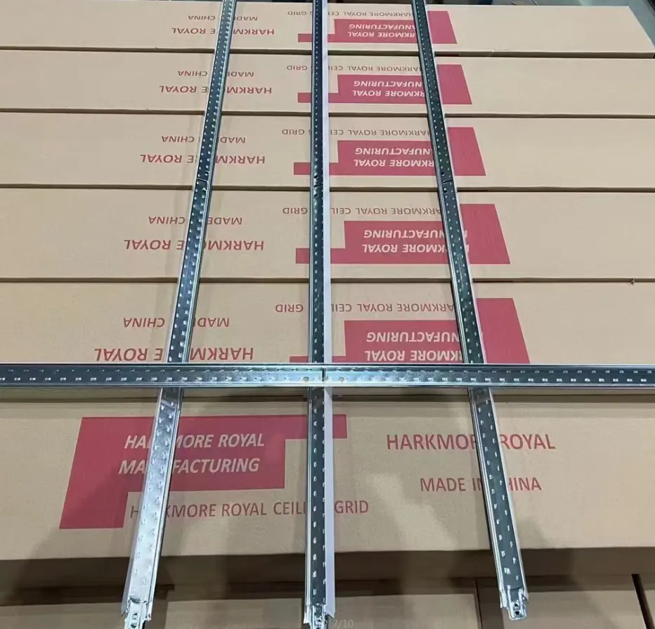 suspended system white flat t grid for drop ceiling metal ceiling grid factory direct sale