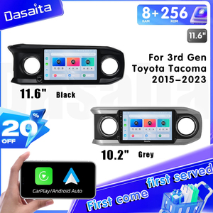 Sistema de Som para Carro Dasaita, Rádio Android, Reprodutor de <span class=keywords><strong>DVD</strong></span> para Carro com Tela Sensível ao Toque para Tacoma 3ª Geração 2016-2023, Carplay - Product Image 2