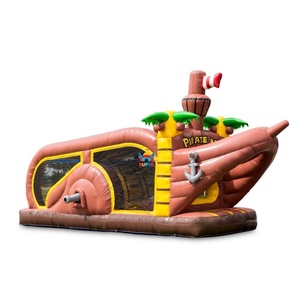 Parcours d'obstacles gonflable commercial 3D en forme <span class=keywords><strong>de</strong></span> tête <span class=keywords><strong>de</strong></span> lion <span class=keywords><strong>de</strong></span> la jungle avec double toboggan, imprimé animaux <span class=keywords><strong>de</strong></span> la savane, aire <span class=keywords><strong>de</strong></span> jeux gonflable extérieure - Product Image 5