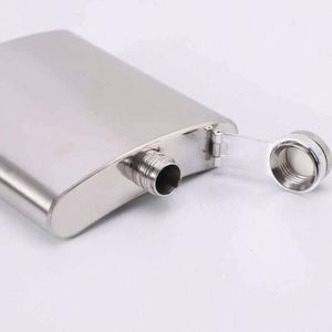 Stainless Steel Flask Set With Funnel And <b>Gift</b> <b>Box</b> Minimalist Design Portable Accessory For Presents - Product Image 3