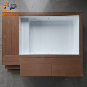 Jacuzzi de Fibra de Vidrio de Lujo, Piscina Pequeña, Spa, Piscina de Inmersión, Piscina Elevada de Fibra de Vidrio para Patio Trasero, Azotea o Exterior - Product Image 6